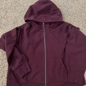 EUC Lululemon Full Zip Scuba M/L Cassis